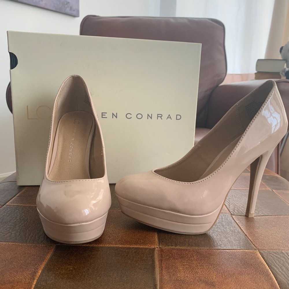 Lauren Conrad Heels, Size 8, New, Tan